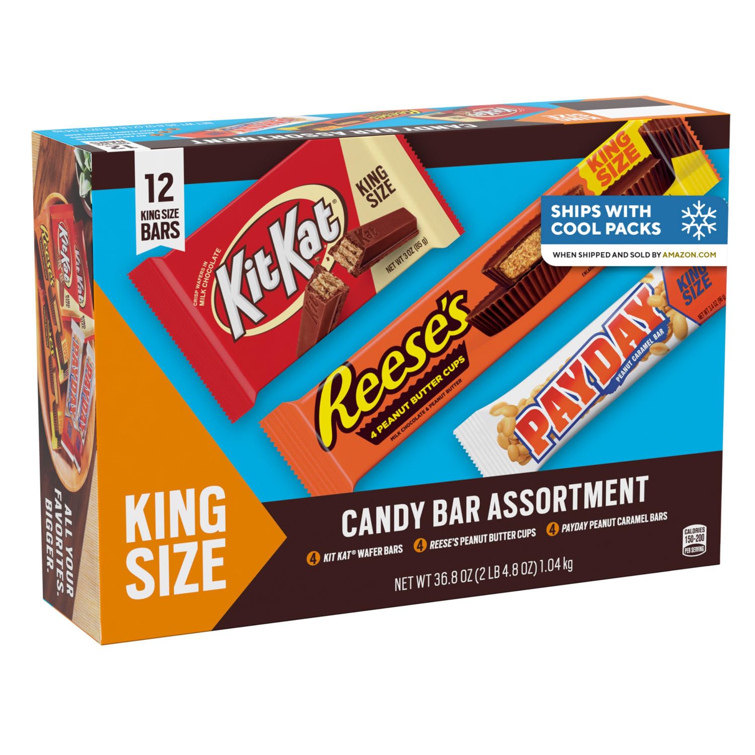 Reese'S Assorted Peanut Butter Candy Bulk Box, 44.1 Oz (30 Count) (Pack Of 2)