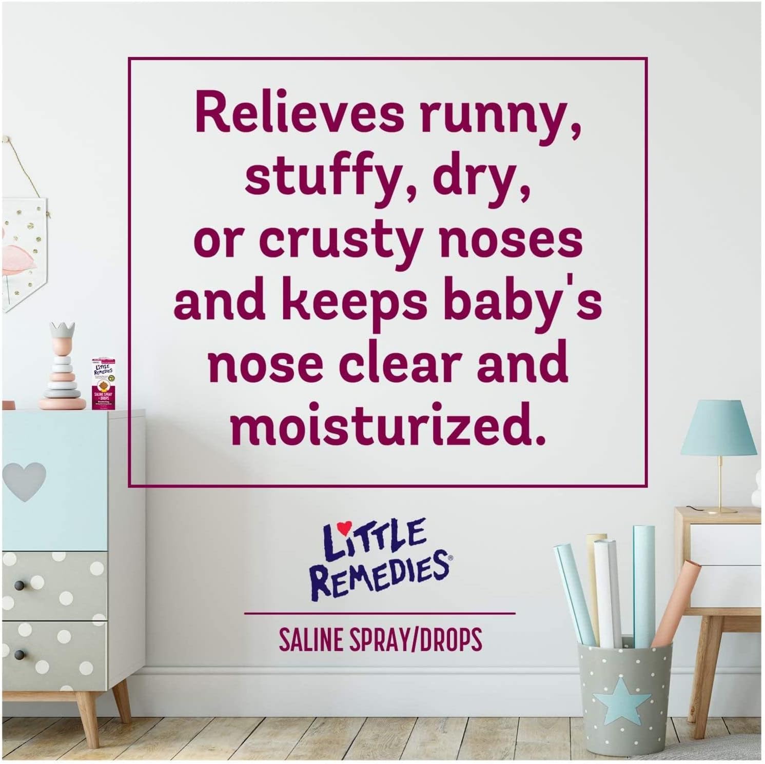 Little Remedies Saline Spray And Drops, Safe For Newborns, 0.5 Fl Oz : Health & Household