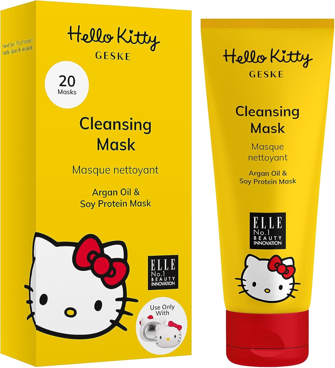 Geske Detoxifying Day Mask | Use With Hello Kitty Sonic Warm & Cool Mask | Face Mask With Cbd Oil, Apricot Kernel Oil & Mango Butter | Protective Formula | For Normal To Sensitive Skin | Vegan