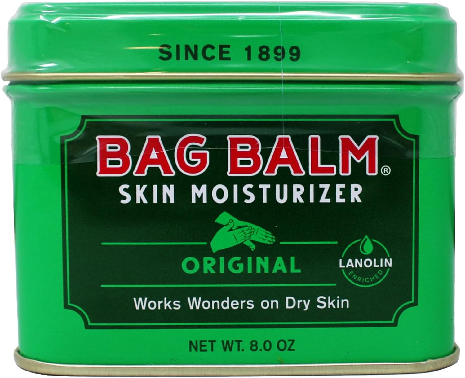 Emerson Healthcare, Llc Bag Balm Skin Moisturizer – Original Lanolin-Enriched Formula, Works Wonders On Dry Skin, 8 Oz