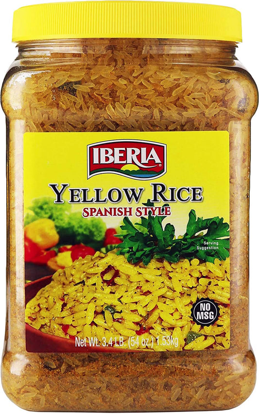 Iberia Spanish Style Yellow Rice (3.4 Lbs.) And Jasmine Rice (5 Lbs.) Bundle