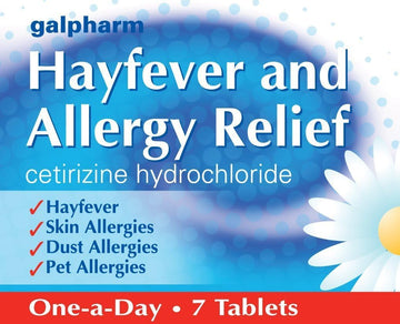 Galpharm Cetirizine Hayfever And Allergy Relief Tablets - Pack Of 7