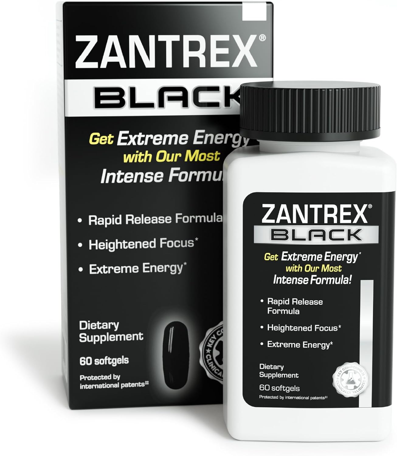 Zantrex Black ? Energizing Weight Management Supplement Pills ? Clinically Validated Ingredients ? Dietary Supplements - 60 Count (Pack of 1)