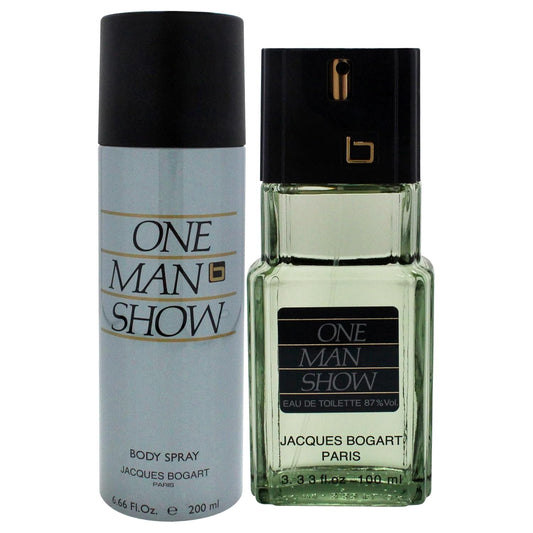 Jacques Bogart One Man Show By Jacques Bogart For Men - 2 Pc Gift Set 3.3Oz Edt Spray, 6.6Oz Body Spray