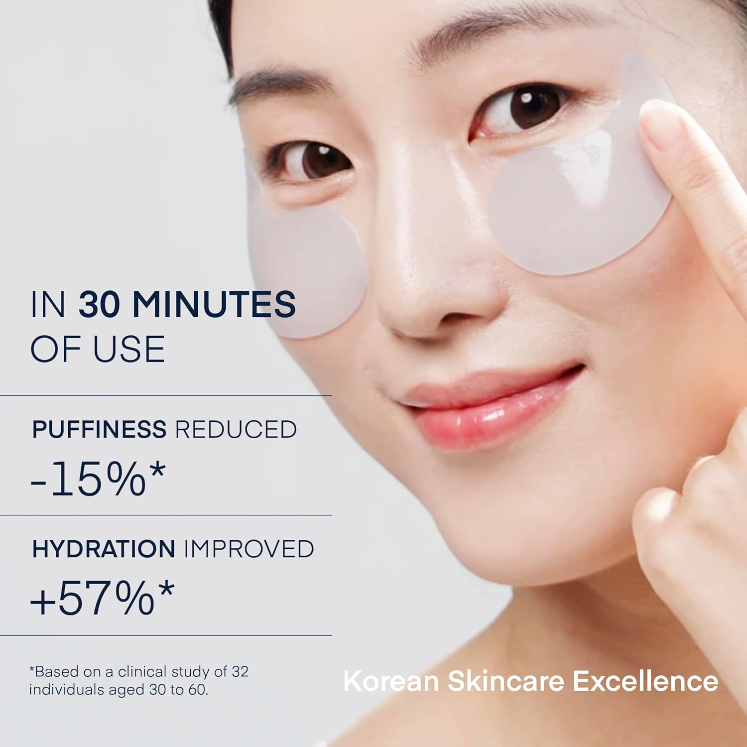 Under Eye Patches For Dark Circles: Puffiness & Eye Bag Treatment Gel Mask With Caffeine Hyaluronic Acid Niacinamide - Undereye Brightening Hydrating Anti-Wrinkle & Cooling - Korean Skincare, 30 Pairs