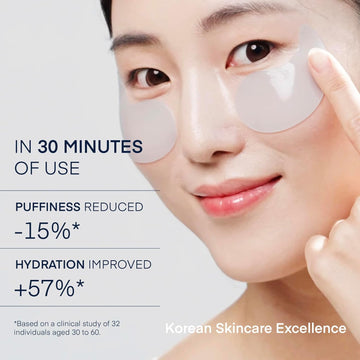 Under Eye Patches For Dark Circles: Puffiness & Eye Bag Treatment Gel Mask With Caffeine Hyaluronic Acid Niacinamide - Undereye Brightening Hydrating Anti-Wrinkle & Cooling - Korean Skincare, 30 Pairs