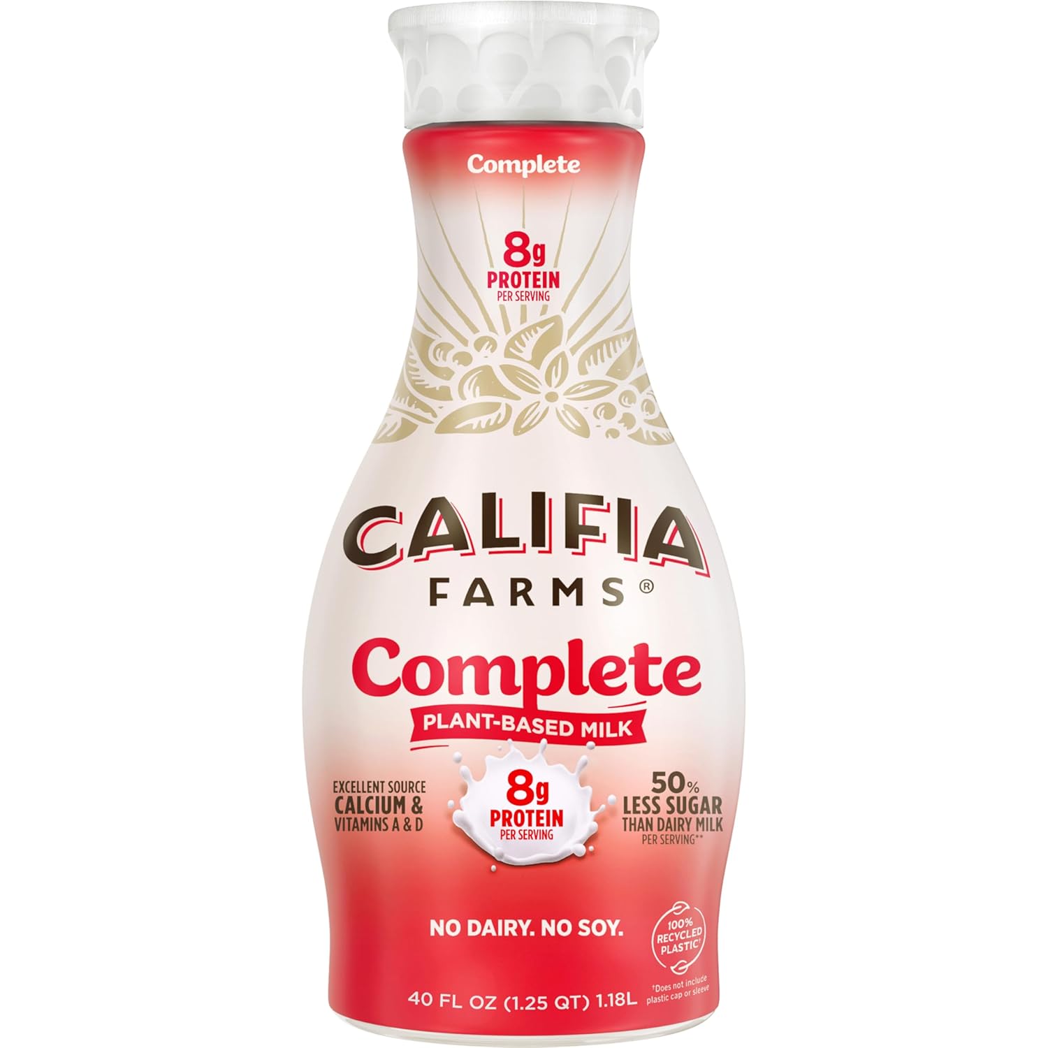 Califia Farms - Complete Plant Based Milk, 40 Oz, Dairy Free, Plant Based, Vegan, Gluten Free, Non Gmo, Pea Protein