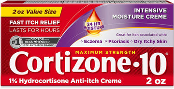 Cortizone 10 Maximum Strength Intensive Moisture Anti-Itch Cream, 1% Hydrocortisone, 2 oz