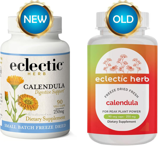 Eclectic Institute Raw Freeze-Dried Non-GMO Calendula | Immune Support | 90 CT