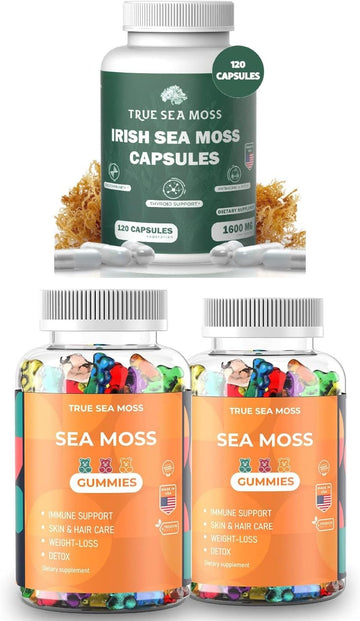Sea Moss Capsules and Gummies Bundle