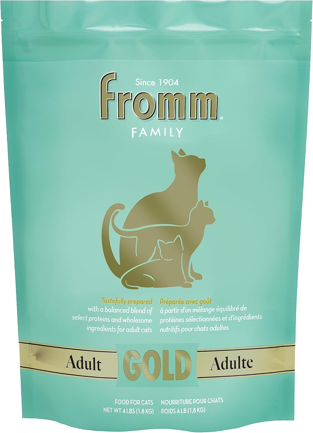 Fromm Adult Gold Dry Cat Food - Premium Cat Food For Adult Cats - Chicken Recipe - 4 Lb