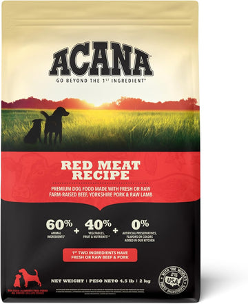 Acana® Red Meat Recipe, Grain-Free Dry Dog Food, 4.5 Lb