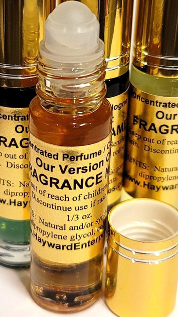 Hywd Enterprises Cologne Oil Compatible To Santos Caartt..R For Men, Fragrance Rendition, Eau De Parfum, 1/3 Oz. (10Ml) Glass Roll On