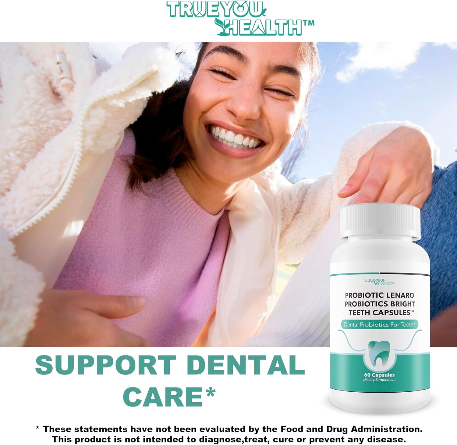 Probiotics Bright Teeth Capsules - Our Best Dental Probiotics White Teeth Support - Dental Probiotics Bright Whitening Teeth Mousse Alternative Capsules - Probiotics For Teeth Probiotic Mouth : Health & Household