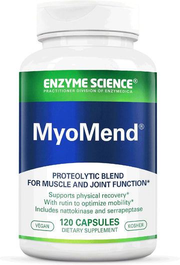 Myomend, 60 Capsules – Muscle & Joint Support – Formulated With Bromelain And Rutin – Enzyme Health Supplement – Vegan And Kosher
