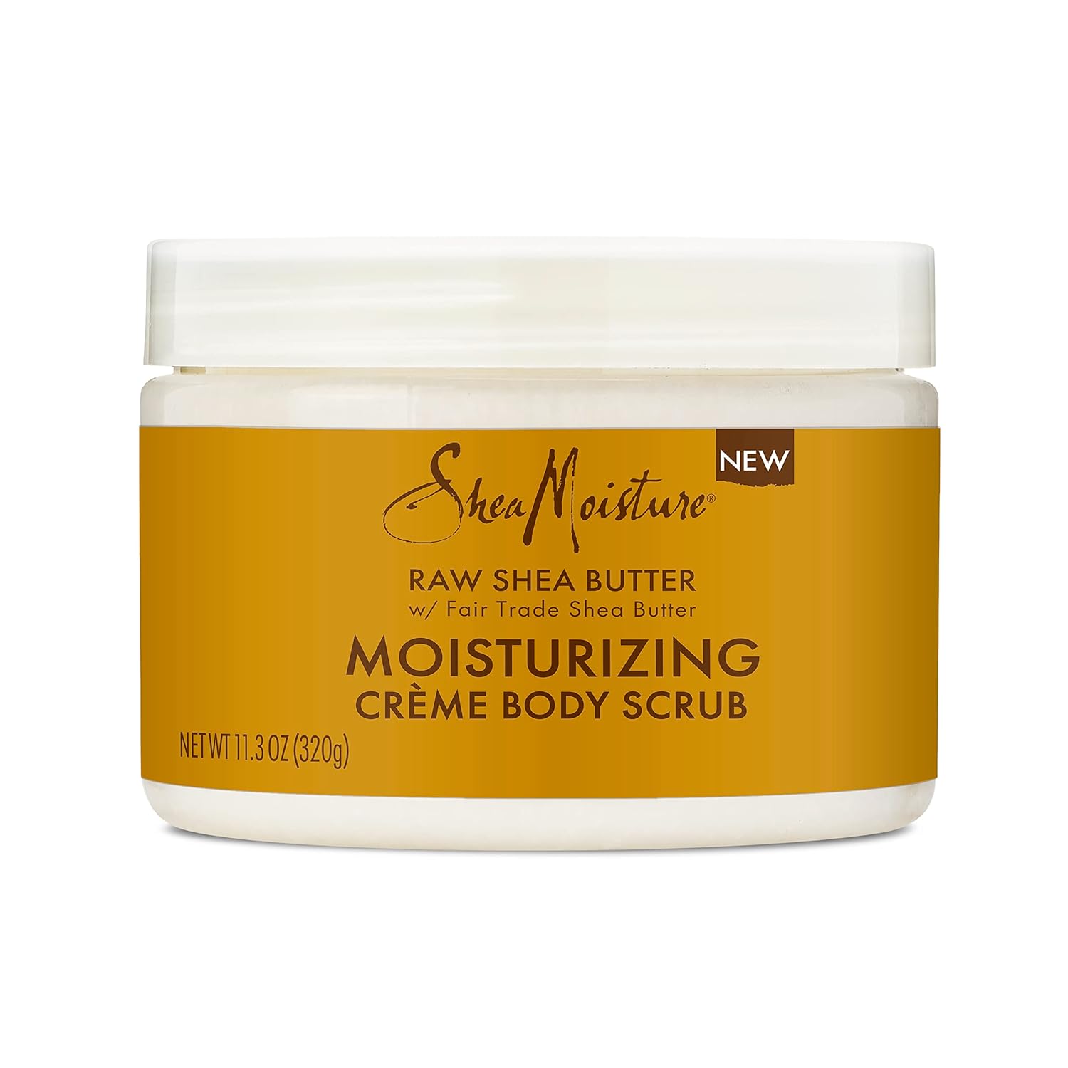 Sheamoisture Raw Fair Trade Shea Butter Moisturizing Exfoliating Crème Body Scrub For Dull Skin 11.3 Oz