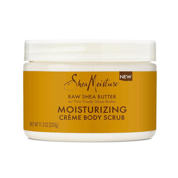 Sheamoisture Raw Fair Trade Shea Butter Moisturizing Exfoliating Crème Body Scrub For Dull Skin 11.3 Oz