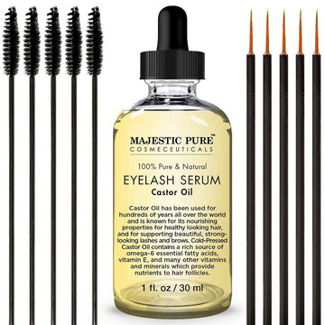 Majestic Pure Castor Oil Eyelash Serum1 fl oz : Beauty & Personal Care