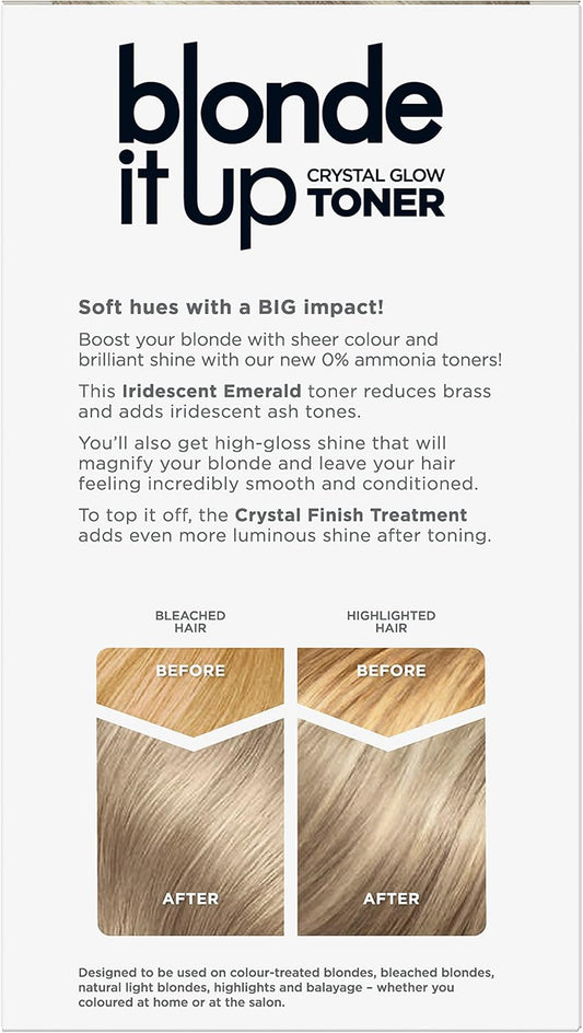 Clairol Blonde It Up Crystal Glow Toner Kit - Iridescent Emerald