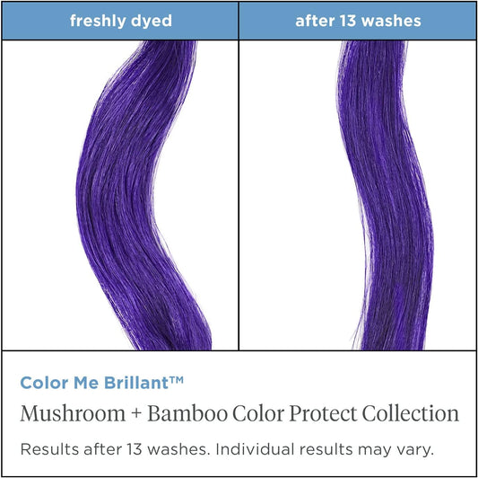 Colour Protect Primer Styling Cream - Briogeo Color Me Brilliant Mushroom + Bamboo - Heat Protection Cream For Coloured Hair - Protects Vibrant Hair Color From Heat - Vegan - Phalate & Paraben-Free