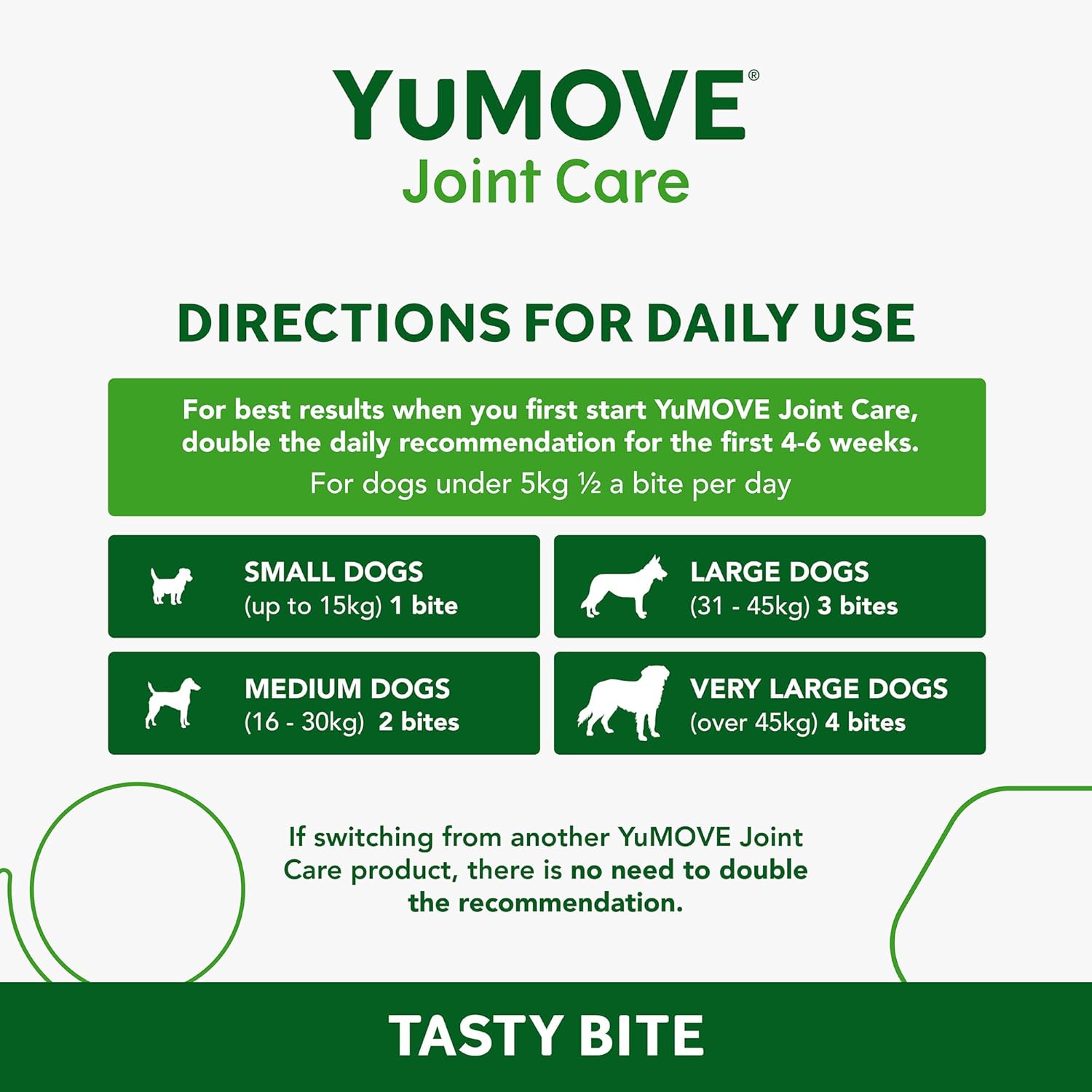 YuMOVE Daily Bites For Adult Dogs | Joint Supplement for Dogs, with Glucosamine, Chondroitin, Green Lipped Mussel | Aged 6-8 | 60 Chews :Pet Supplies