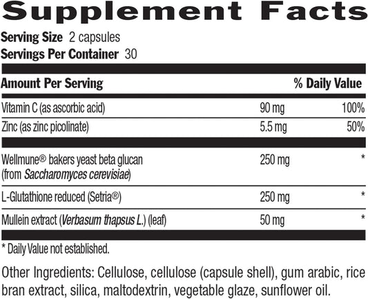 Country Life Lung Defense, Supports Lung And Respiratory Health, 60 Vegan Capsules, Certified Gluten Free, Certified Vegan