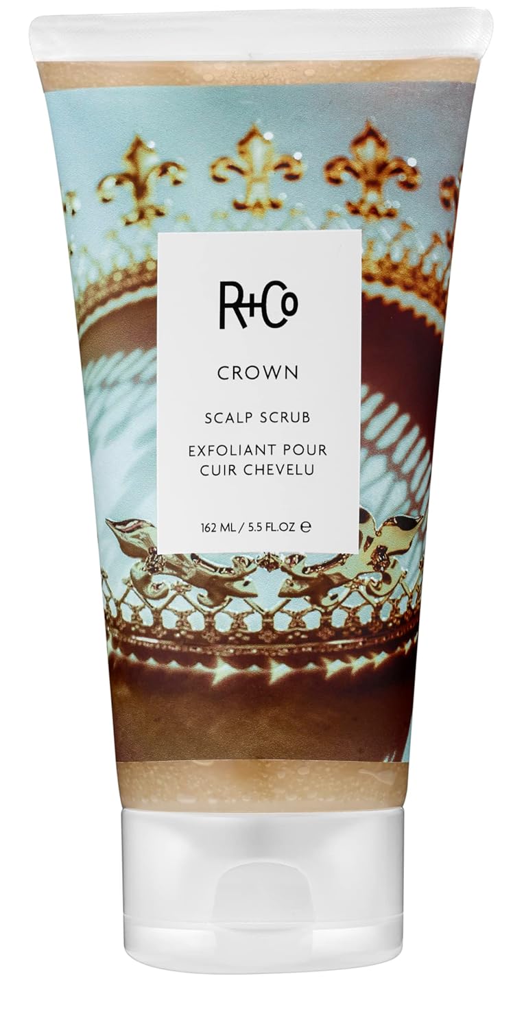 R+Co Crown Scalp Scrub | Scalp Treatment For Shine + Rebalanced Scalp | Vegan + Cruelty-Free | 5 Oz