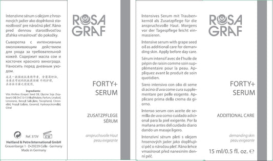 Rosa Graf Forty + Serum 0.5 Oz : Beauty & Personal Care
