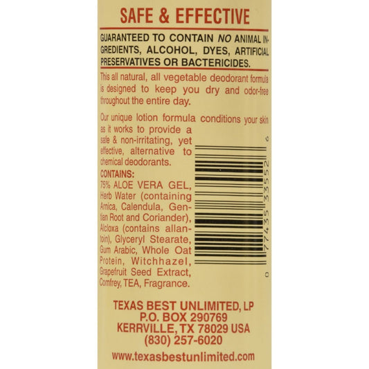 Alvera All Natural Roll-On Deodorant Aloe And Almonds - 3 Oz