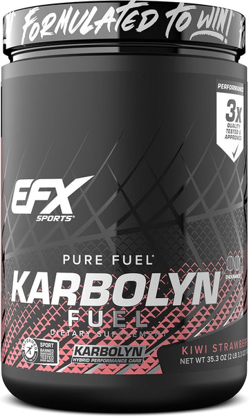 Efx Sports Karbolyn Fuel | Fast-Absorbing Carbohydrate Powder | Carb Load, Sustained Energy, Quick Recovery | Stimulant Free | 19 Servings (Cherry Bomb)