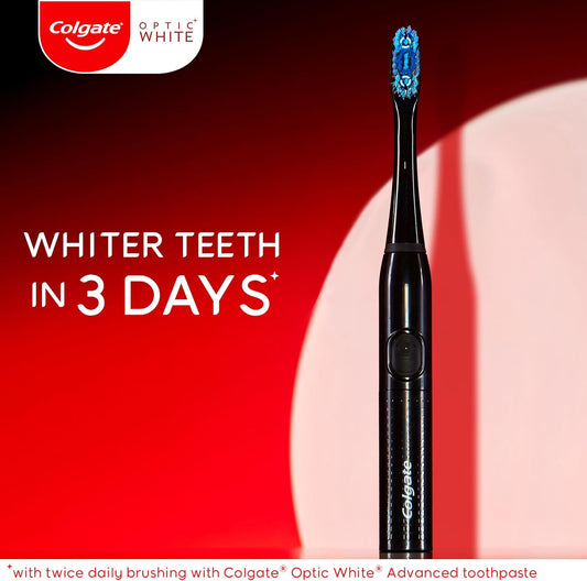 Colgate 360 Optic White Pro-Series Battery Black Toothbrush