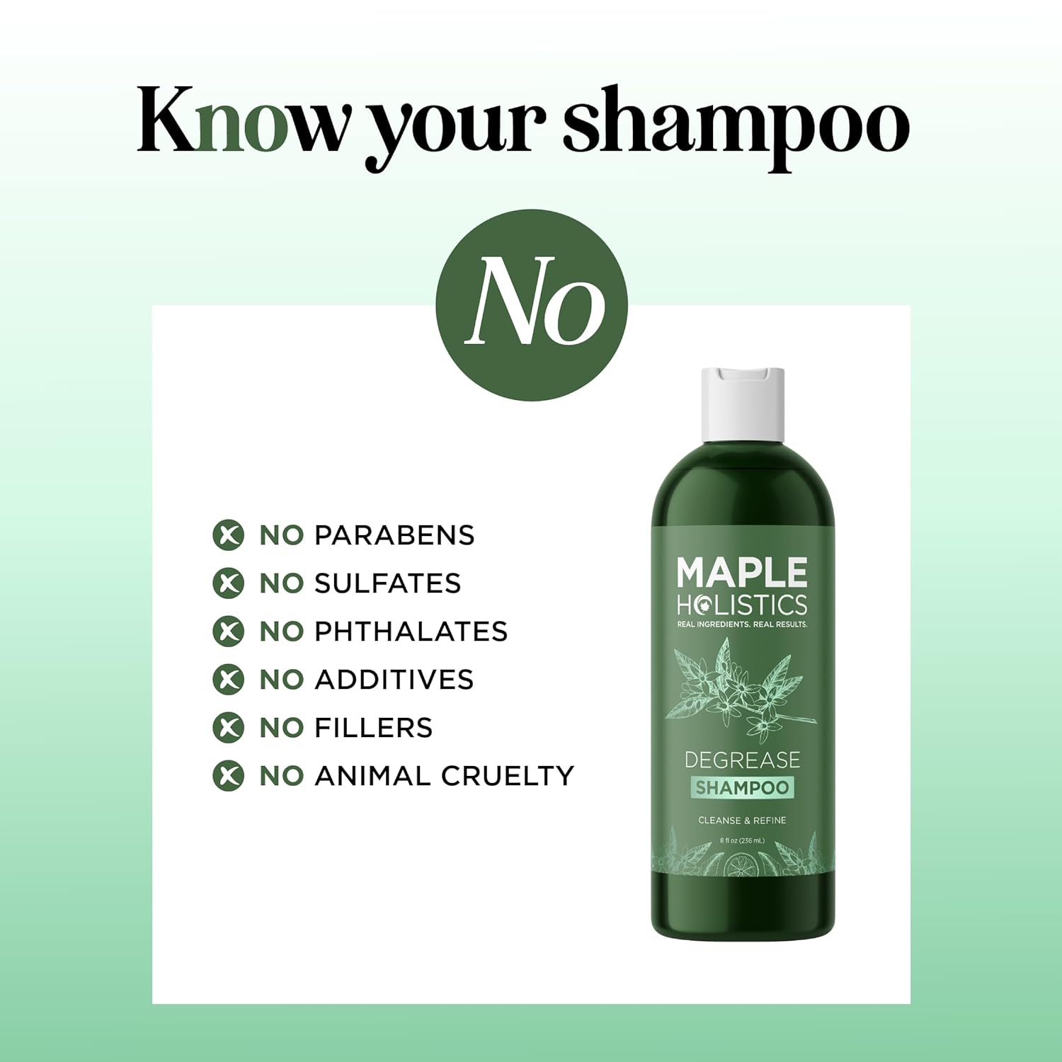 Clarifying Shampoo for Oily Hair and Scalp - Deep Cleansing Shampoo Build Up Remover with Rosemary Oil - Degrease Shampoo for Greasy Hair & Scalp - Vegan Color Safe Sulfate & Paraben Free (8 Fl Oz)
