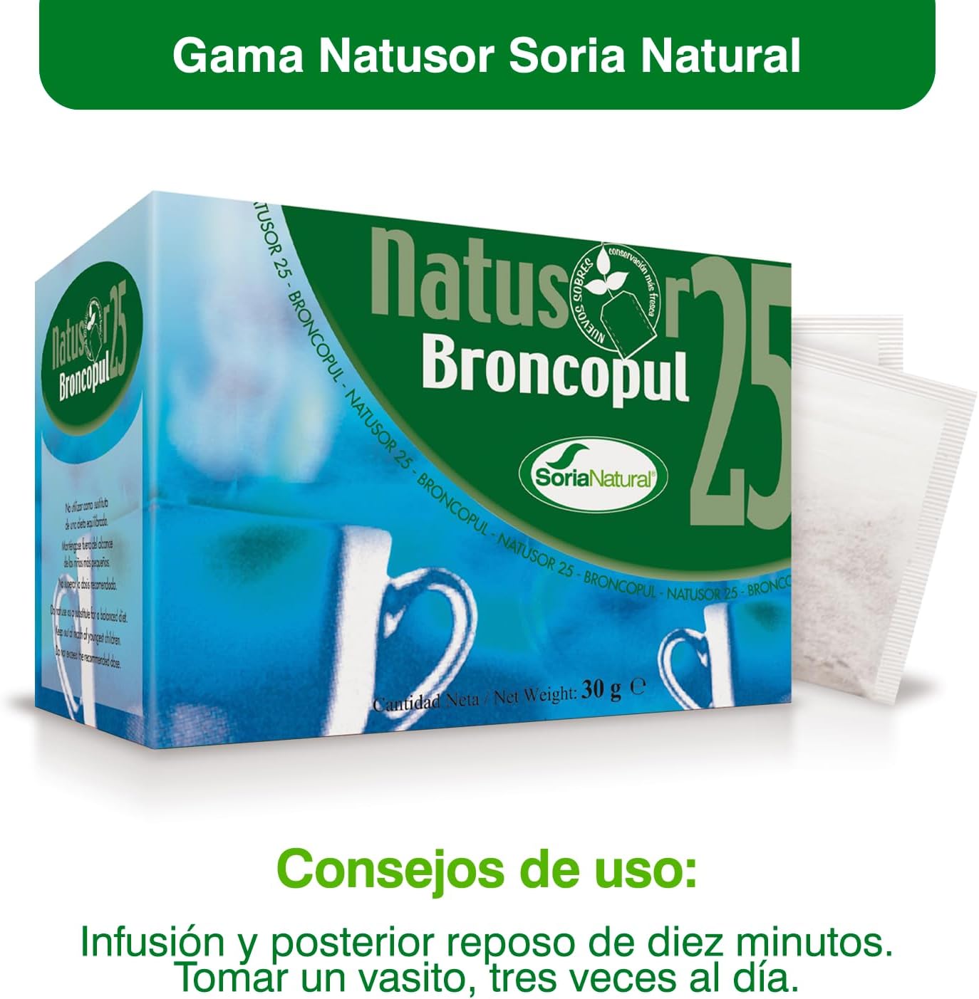 Soria Natural Natusor 25 Broncopul 20 Filters