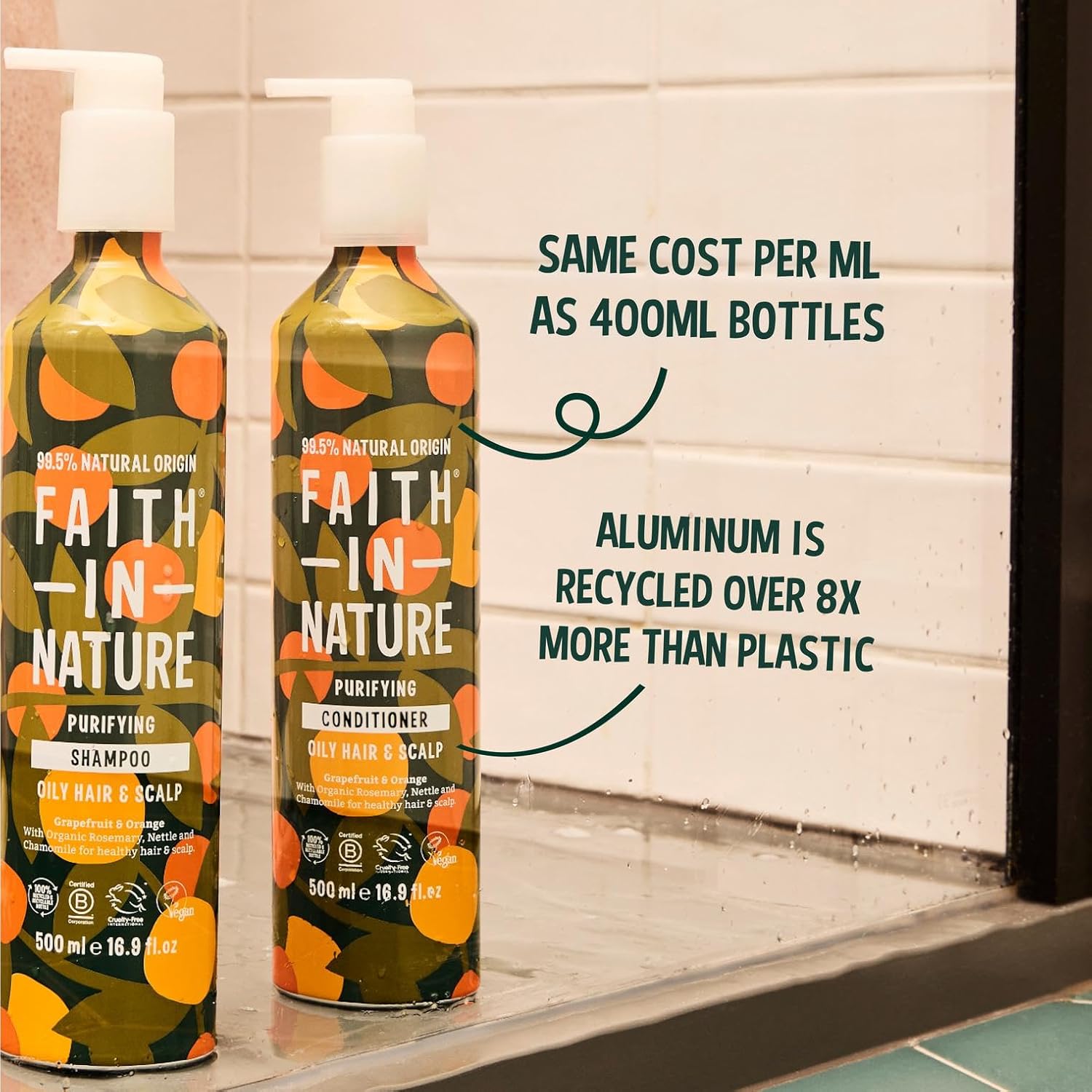 Faith In Nature 500ml Metal Bottle Natural Shea & Argan Conditioner, Moisturising for Curly Hair & Dry Scalp, Vegan & Cruelty Free, No SLS, Silicones or Parabens : Amazon.co.uk: Beauty
