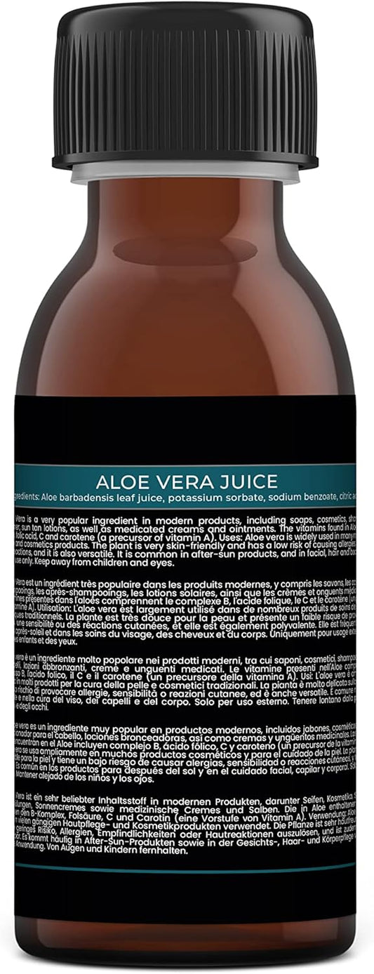 Mystic Moments | Aloe Vera Juice | Aloe Barbadensis Leaf Juice With Potassium Sorbate & Citric Acid | Hydrating Ingredient For Skin, Hair & Diy Cosmetics | Vitamin-Enriched Botanical Base | 500Ml