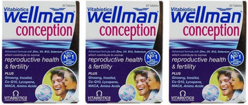 Vitabiotics Three Packs of Wellman Conception