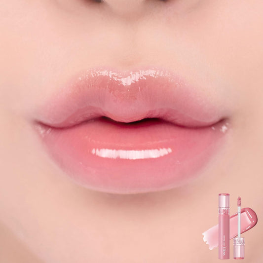 Rom&Nd Glasting Color Gloss (01 Peony Ballet) | Kbeauty, Plumping, Glossy, Moisturizng, Natural Color, Long-Lasting