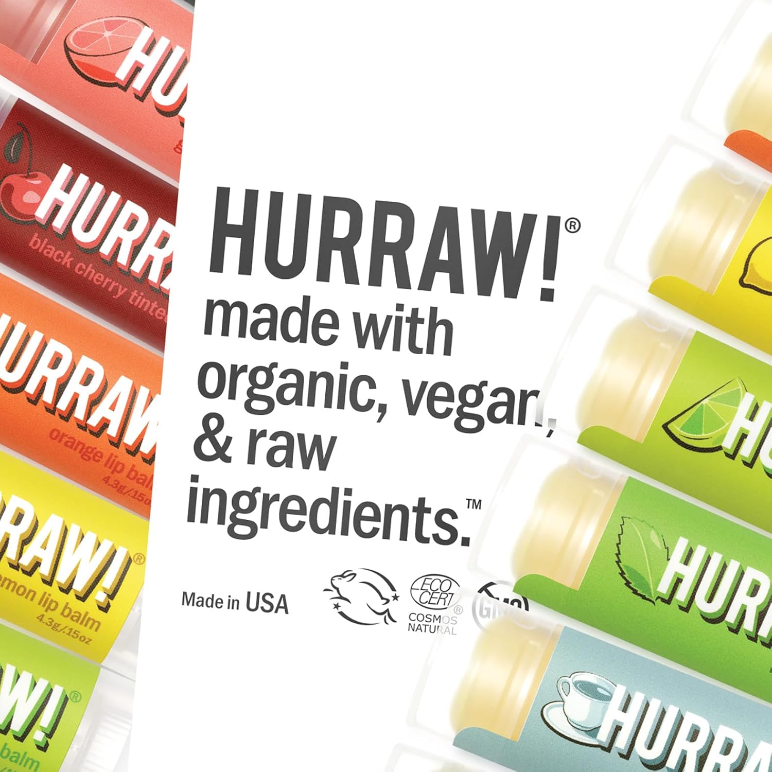 Hurraw! Almond, Cardamom, Rose (Vata) Lip Balm: Organic, Certified Vegan, Cruelty And Gluten Free. Non-Gmo, 100% Natural Ingredients. Bee, Shea, Soy And Palm Free. Made In Usa : Lip Balms And Moisturizers : Beauty & Personal Care