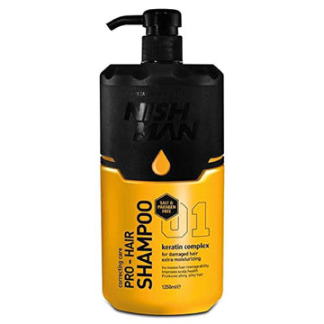 Nishman Professional Hair Shampoo (Salt & Paraben Free) 1250 Ml