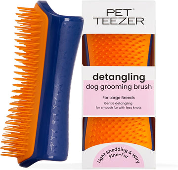 Tangle Teezer | Pet Teezer | Detangling And Dog Grooming Brush | Dry Brush Or Dog Bath Brush | Navy & Orange