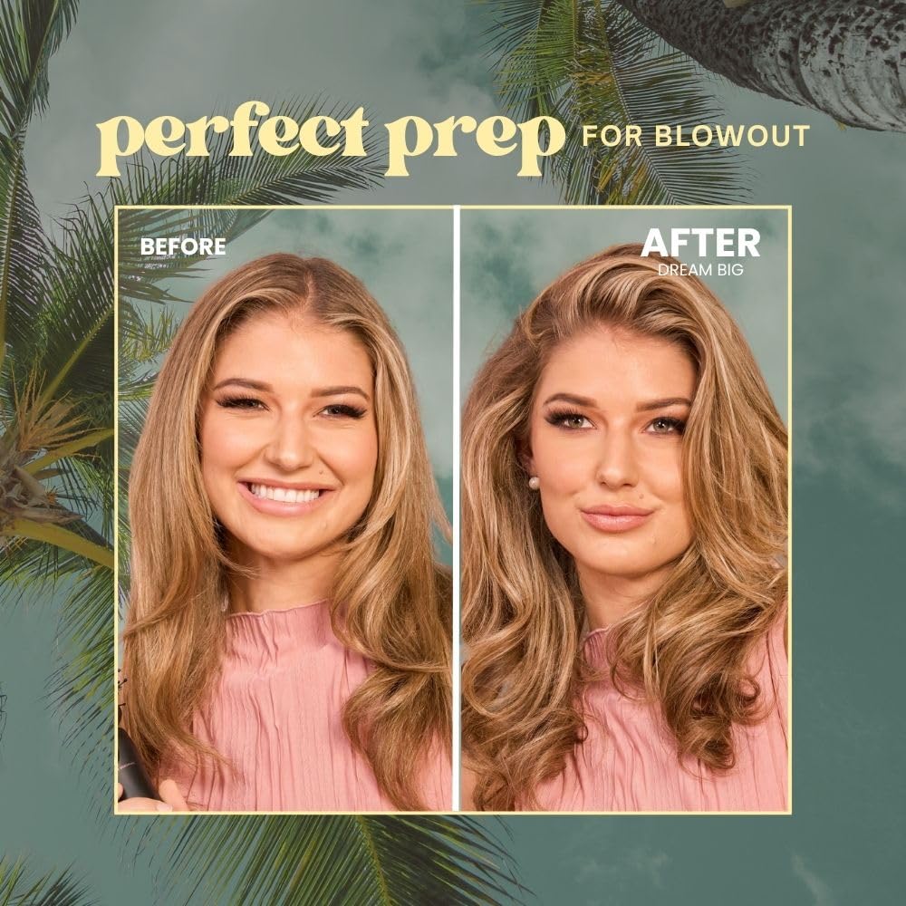 Beachwaver Dream Big Volumizing Mousse - Full Size (7 Oz) | Lightweight, Flexible Vegan Mousse For Volume & Hold | Add Fullness To Damp Or Dry Hair | Polynesian Pink Sugar Fragrance : Beauty & Personal Care