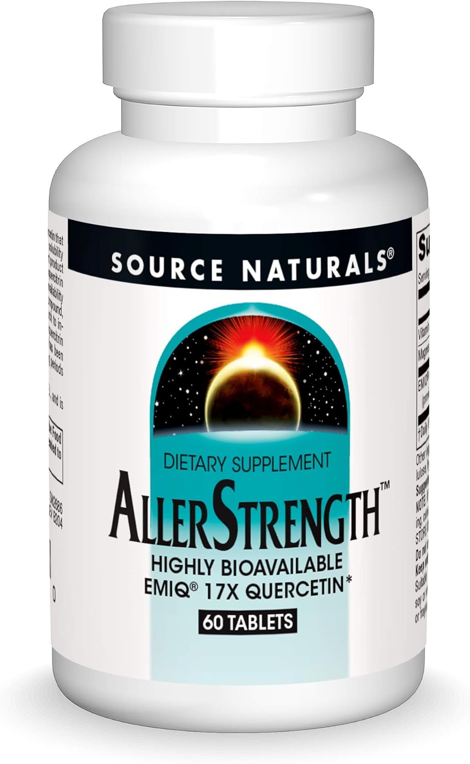 Source Naturals Allerstrength Fast-Acting Seasonal Immune Support - Highly Bioavailable Quercetin* - 60 Tablets