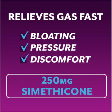 Phazyme Maximum Strength Gas And Bloating Relief, 250 Mg Simethicone, 12 Fast Gels