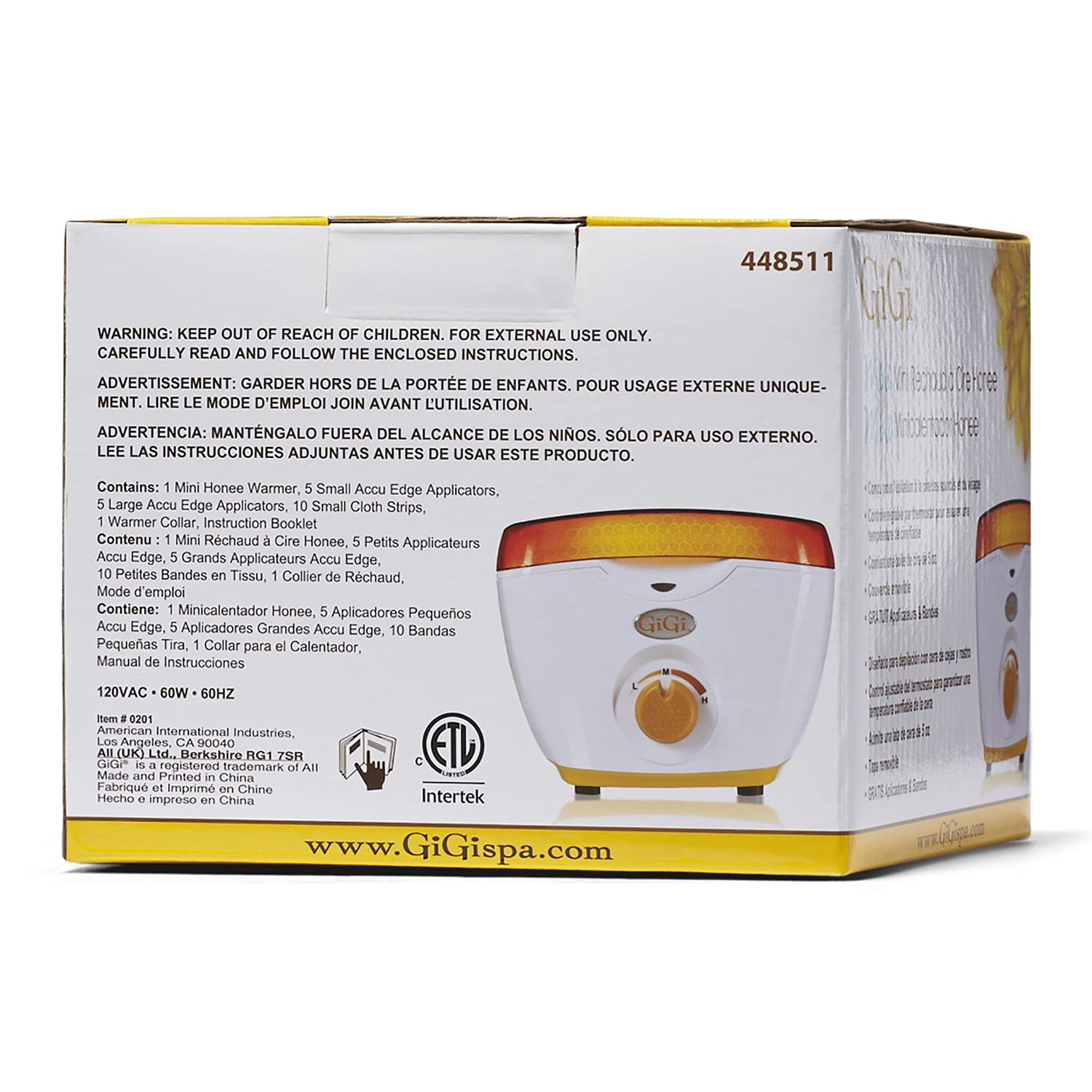 Gigi Hair Removal Wax Warmer, Mini Honee, Warmer For 5 Oz. Wax Can : Beauty & Personal Care