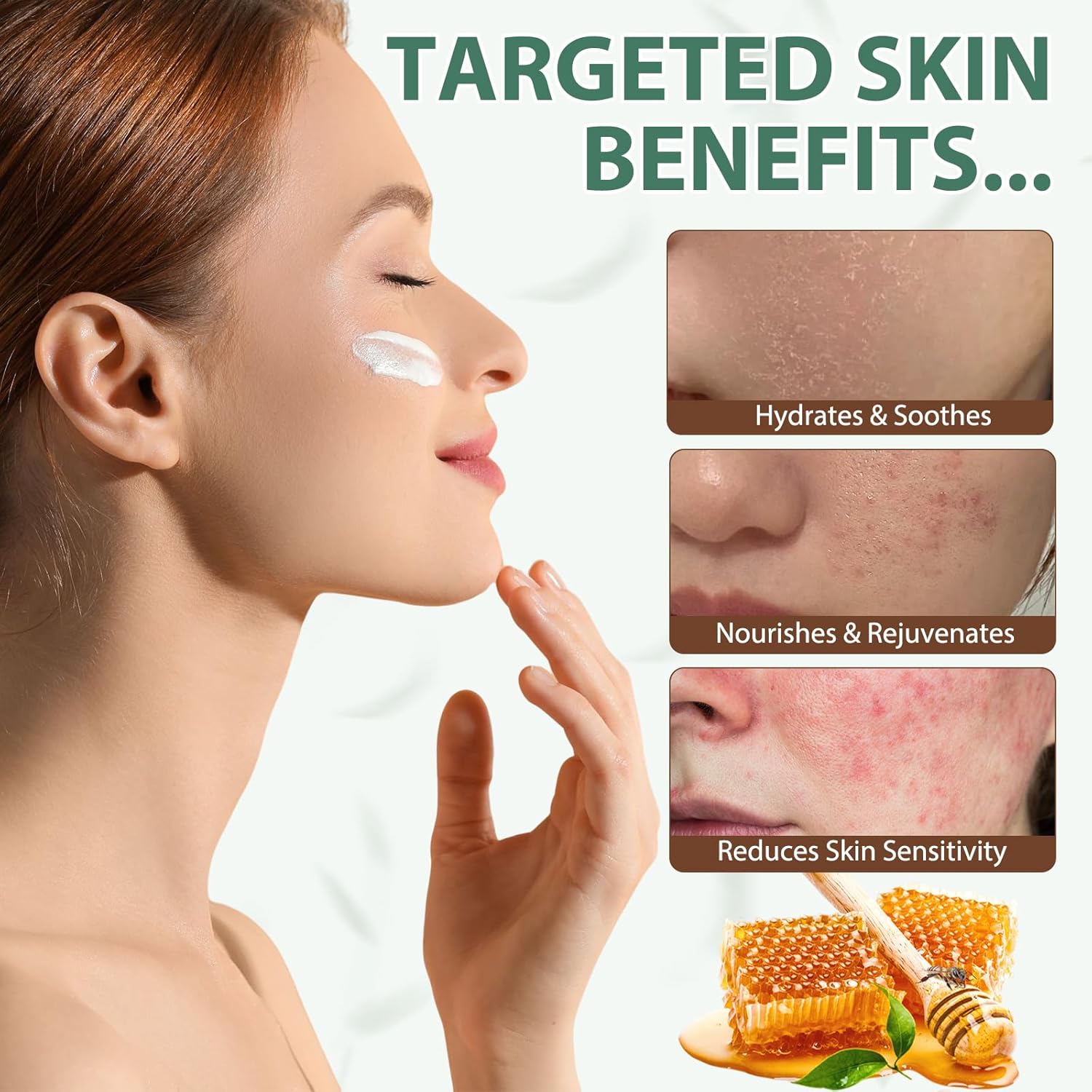 Beef Tallow For Skin - 4.2Oz - Organic Grass Fed Beef Tallow And Honey Balm - Whipped Tallow Balm Deeply Moisturizing For Face & Body - Natural Skin Care