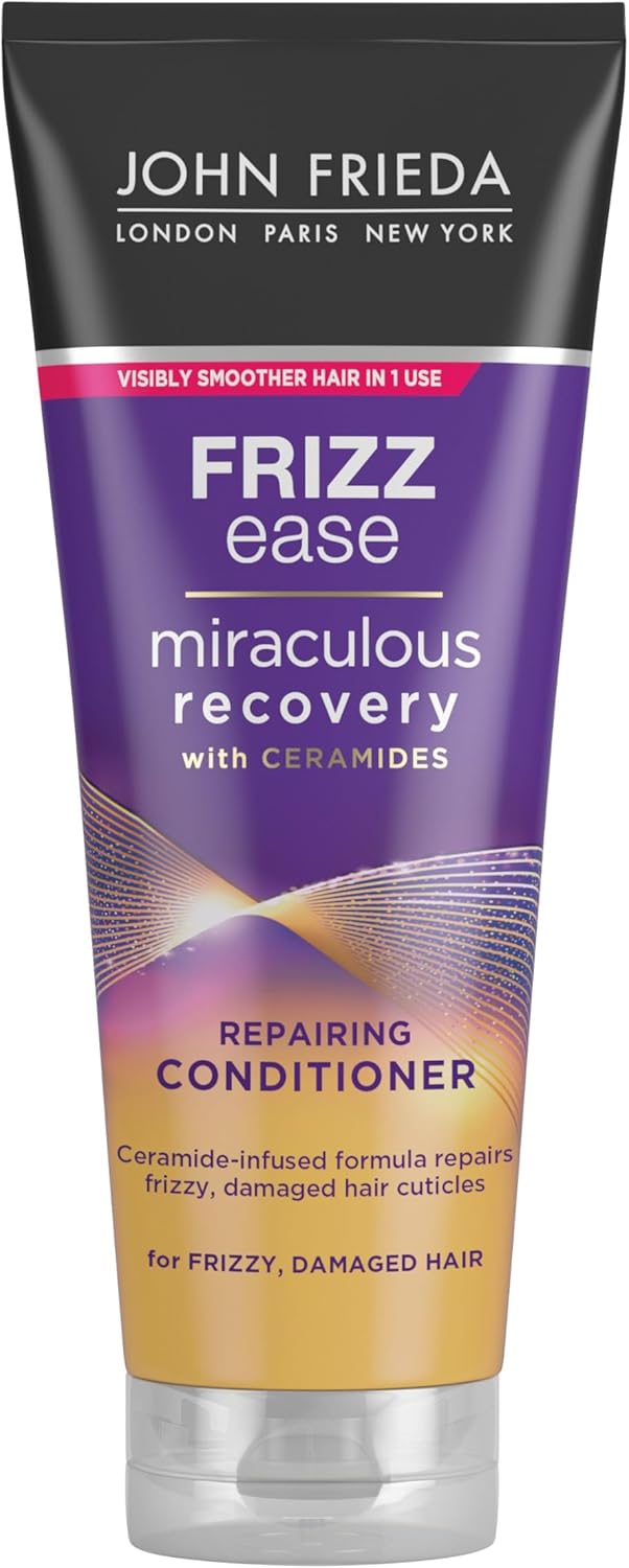 John Frieda Frizz Ease Miraculous Recovery Repairing Conditioner 250Ml, Smoothing Conditioner For Frizzy Hair