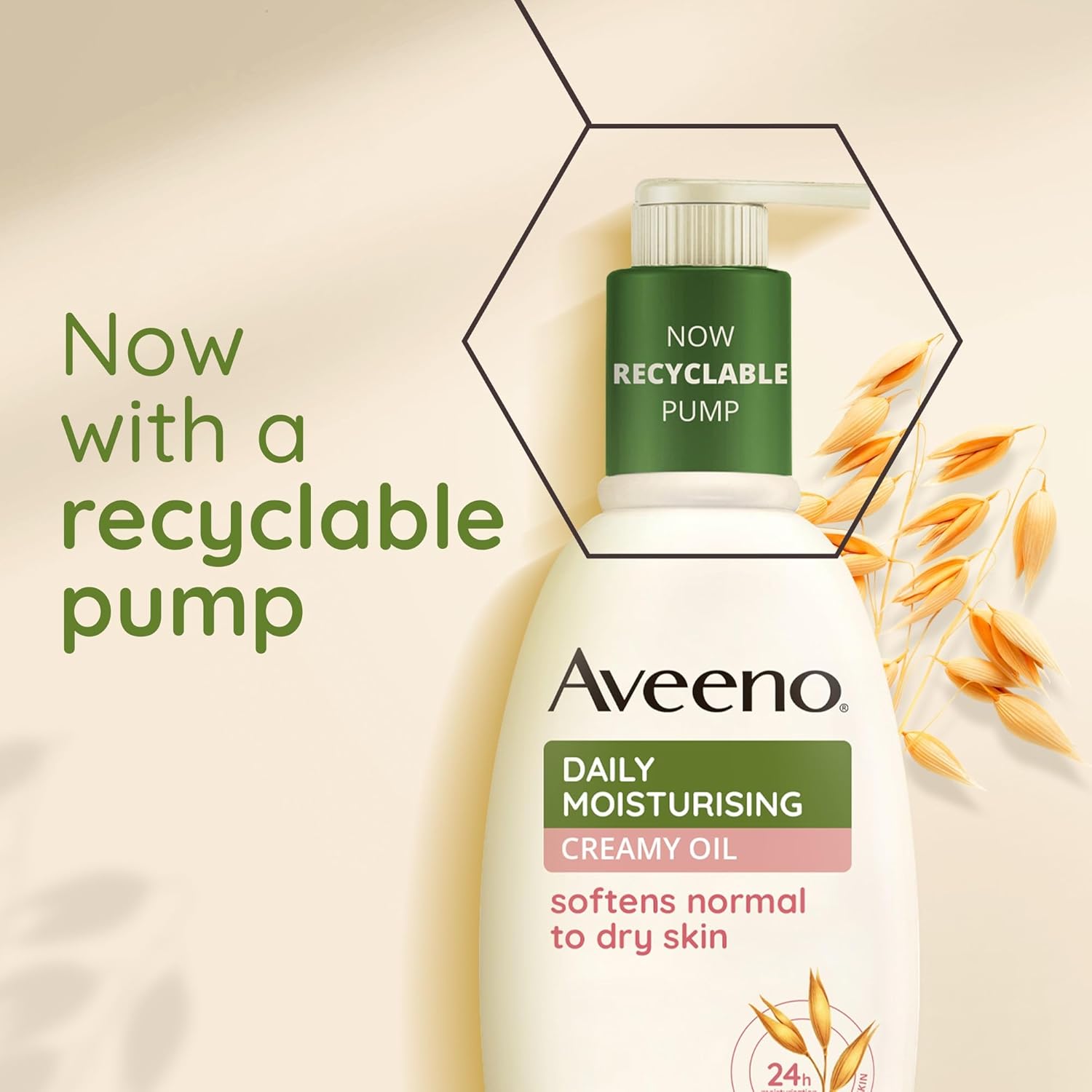Aveeno Daily Moisturising Creamy Oil (1 x 300ml), Moisturiser with Nourishing Oat and Sweet Almond Oil, Softens and Smoothes Skin, Non-Greasy and VeganBody Cream Suitable for Sensitive Skin : Amazon.co.uk: Beauty