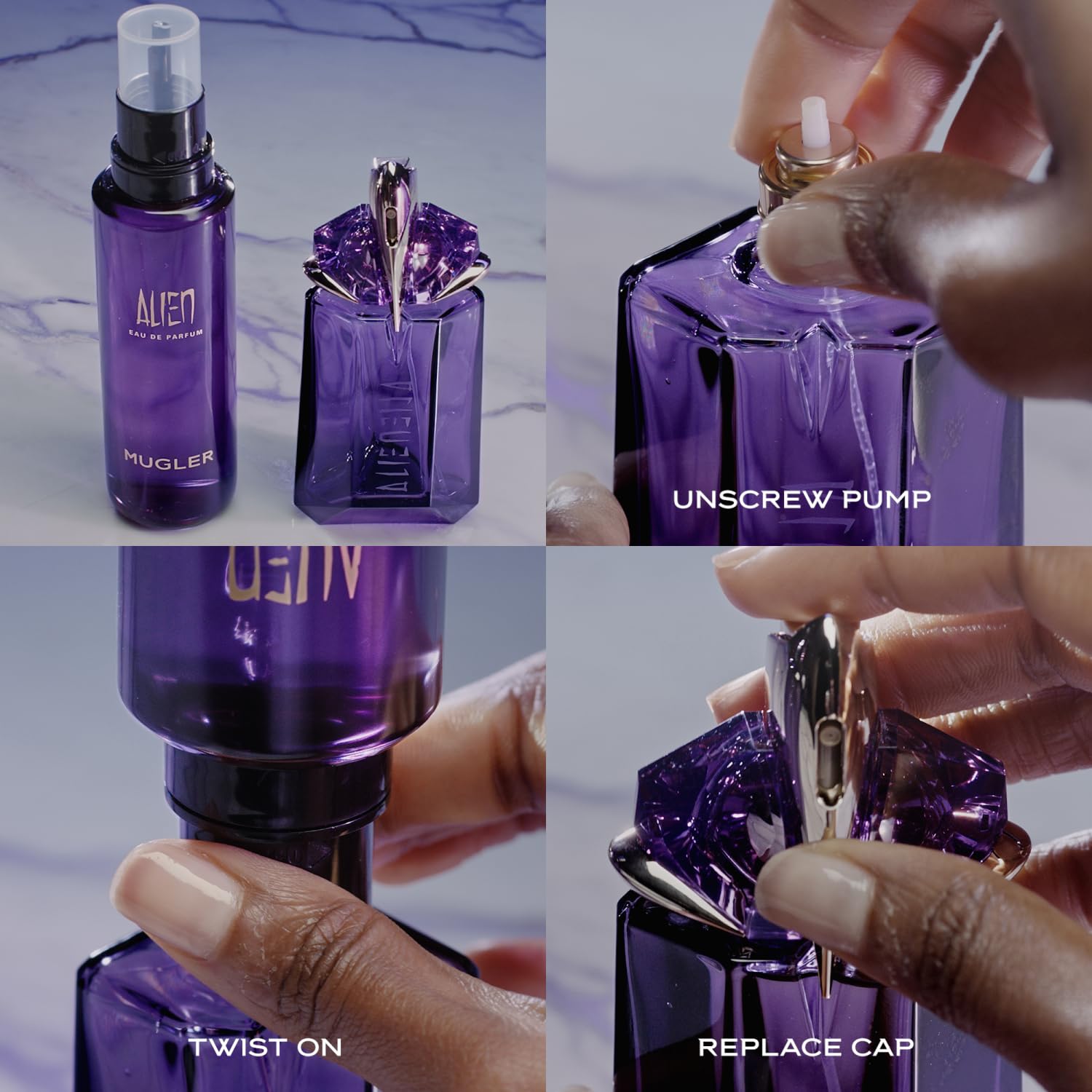 Mugler Alien Refill - Eau De Parfum - Women'S Perfume - Floral & Woody - With Jasmine, Wood, And Amber - Long Lasting Fragrance - 3.3 Fl Oz : Beauty & Personal Care