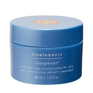 Bioelements Sleepwear - 1.5 Fl Oz - Night Cream For Dry To Combination Skin - With Calcium, Retinol & Peptides - Vegan, Gluten Free - Never Tested On Animals