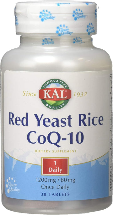 Kal Red Yeast Rice Coq10 Tablet, 30 Count